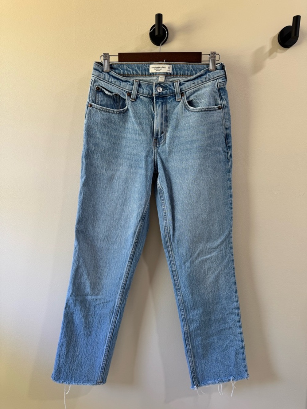 Abercrombie & Fitch Light Wash Straight Leg Jeans